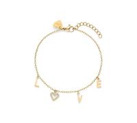 s.Oliver Bracelet - Elegantes Armband aus poliertem Edelstahl - gold - Rolokette verstellbar bis 21 cm - wasserfest & hautfreundlich