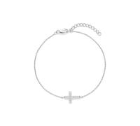 s.Oliver Damen Schmuck - Halsketten, Armbänder, Ohrstecker & Creolen aus Silber mit Kreuzanhänger und funkelnden Steinen - Symbolisch & Elegant - Perfekte Geschenkidee