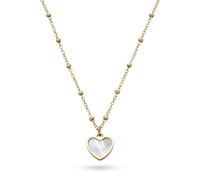 s.Oliver Damen Schmuck - Halsketten, Armbänder & Ohrstecker mit Perlmutt-Herz Anhänger in verschiedenen Farben - zeitlos, modern und alltagstauglich - Geschenkidee