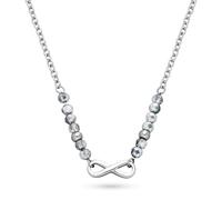 s.Oliver Damen Schmuck - Halsketten aus Edelstahl mit Infinity Design und eleganten Beads in verschiedenen Farben - Stilvoll & Modern - Perfekte Geschenkidee