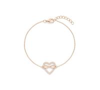 s.Oliver Bracelet - Elegantes Armband aus poliertem 925er Sterlingsilber - roségold - Ankerkette verstellbar bis 20 cm - wasserfest & hautfreundlich