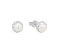 s.Oliver Damen Schmuck - Ohrstecker & Klappcreole aus 925er Silber mit verschiedenen Stein- & Perlendesigns - Klassisch, Zeitlos & Schön - Perfekte Geschenkidee