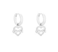 s.Oliver Damen Schmuck - Ohrstecker und Creole aus 925 Silber mit Herz-Infinity Design - Alltagstauglich, Elegant & Zeitlos - Perfekte Geschenkidee
