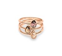 s.Oliver Damen Schmuck - Ringe aus Edelstahl mit funkelnden Steinen in verschiedenen Farben - Elegant & Zeitlos schön - Perfekte Geschenkidee