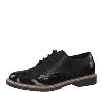 s.Oliver Damen Schnürschuh eleganter Brogue Halbschuh mit Lochmuster 5-23604-43, Größe:40 EU, Farbe:Schwarz