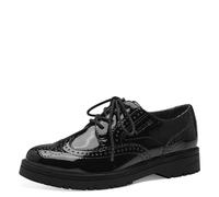 s.Oliver Damen Schnürschuhe Oxford Vegan, Schwarz (Black Patent), 40 EU