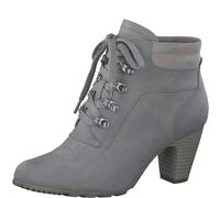 s.Oliver Damen Schnürstiefel mit Absatz Elegant Bequem, Grau (Grey), 42 EU