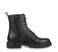 s.Oliver Damen Schnürstiefel ohne Absatz aus Leder Winter, Schwarz (Black), 40 EU