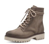 s.Oliver Damen Schnürstiefel ohne Absatz Bequem Vegan, Braun (Pepper), 37 EU