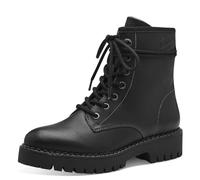 s.Oliver Damen Schnürstiefel ohne Absatz Bequem Vegan, Schwarz (Black), 39 EU