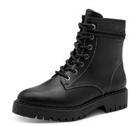 s.Oliver Damen Schnürstiefel ohne Absatz Bequem Vegan, Schwarz (Black), 40 EU
