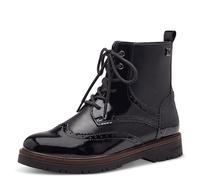 s.Oliver Damen Schnürstiefel ohne Absatz mit Reißverschluss Vegan, Schwarz (Black), 40 EU