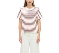 Verkürztes T-Shirt mit Streifen 44 creme|mehrfarbig 2179329.02H2.44