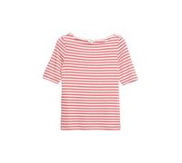 Gestreiftes Halbarmshirt im Slim Fit mit Flammgarn 44 pink|weiß 2180833.42G3.44