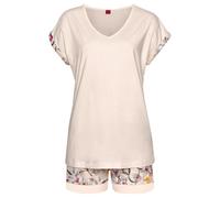 s.Oliver Bodywear Shorty, Shorty mit Blumenmuster 32/34 rosa Damen Nachtwäsche Wäsche Homewear-Sets 32/34 rosa