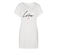 Sleepshirt S.OLIVER Gr. 40/42, N-Gr, schwarz (schwarz gemustert) Damen Kleider (12428648-40) schwarz gemustert