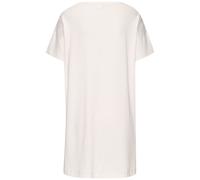 Sleepshirt S.OLIVER, Damen, Gr. 44/46, N-Gr, rosa (rose), Single Jersey, Obermaterial: 50% Baumwolle, 50% Viskose, bedruckt, loose fit mini, Rundhals, abgesteppte Kante, Kleider Sleepshirt, in Mini-Lä