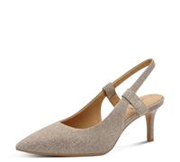 s.Oliver Damen Slingpumps mit Stilettoabsatz Spitz, Gold (Champagne Glit), 37 EU