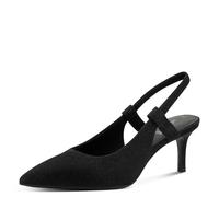 s.Oliver Damen Slingpumps mit Stilettoabsatz Spitz, Schwarz (Black Glitter), 38 EU