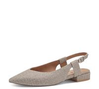 s.Oliver Damen Slingpumps Spitz Vegan, Gold (Champagne Glit), 36 EU