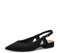 s.Oliver Damen Slingpumps Spitz Vegan, Schwarz (Black), 38 EU