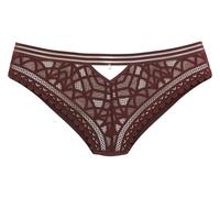 Slip S.OLIVER "Milene", Damen, Gr. 40/42, lila (cassis), Microtouch, Obermaterial: 88% Polyamid, 12% Elasthan, Unterhosen, mit edlem Bund und modischem Accessoire vorne mittig (30395517-40) cassis