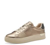 s.Oliver Damen Sneaker flach Low Top Elegant, Gold (Beige Metallic), 37 EU