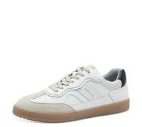 s.Oliver Damen Sneaker flach Low Top Freizeit, Weiß (White Comb.), 40 EU