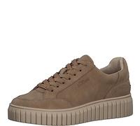s.Oliver Damen-Sneaker-Schnürschuhe Braun-Cognac braun41