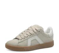 s.Oliver Damen Sneaker flach mit Breiten Schnürsenkeln Freizeit, Beige (Beige), 37 EU