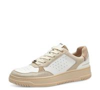 s.Oliver Damen Sneaker flach mit Dicker Sohle Bequem, Mehrfarbig (Gold Comb.), 36 EU