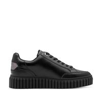 s.Oliver Damen Sneaker flach mit Dicker Sohle Vegan, Schwarz (Black), 38 EU