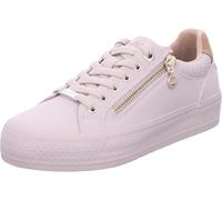 s.Oliver Damen Sneaker flach mit Reißverschluss Freizeit, Beige (Beige), 37 EU
