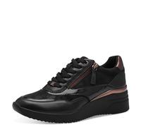 s.Oliver Damen Sneaker flach mit Reißverschluss Sportlich, Schwarz (Black), 39 EU