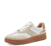 s.Oliver Damen Sneaker flach mit Schnürsenkeln Bequem, Beige (Cream Comb), 37 EU