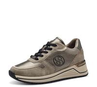 s.Oliver Damen Sneaker flach mit Schnürsenkeln Freizeit, Braun (Taupe), 36 EU