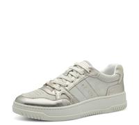 s.Oliver Damen Sneaker flach mit Schnürsenkeln Low Top, Gold (Champagne Comb), 38 EU