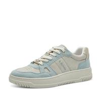 s.Oliver Damen Sneaker flach mit Schnürsenkeln Low Top, Mehrfarbig (Light Blue Com), 38 EU