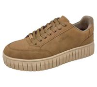 s.Oliver Damen Sneaker mit Plateau-Sohle - Schnürung, Glattleder-Optik, Logo-Platte