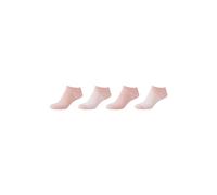 4er Pack s.Oliver Bio-Baumwolle Striped Rolled Mini Sneakersocken Damen 4220 - peachskin 39-42
