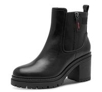 s.Oliver Damen Stiefeletten mit Absatz mit Reißverschluss Vegan, Schwarz (Black), 42 EU