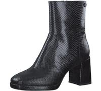 s.Oliver Damen Stiefeletten mit Absatz mit Schlangenmuster Blockabsatz, Schwarz (Black Metallic), 40 EU