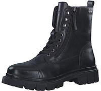 s.Oliver Damen Stiefeletten ohne Absatz aus Leder Plateau, Schwarz (Black), 39 EU