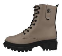 s.Oliver Damen Stiefeletten ohne Absatz zum Schnüren Vegan, Braun (Taupe), 37 EU