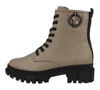 s.Oliver Damen Stiefeletten ohne Absatz zum Schnüren Vegan, Braun (Taupe), 39 EU