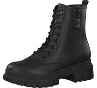 s.Oliver Damen Stiefeletten ohne Absatz zum Schnüren Vegan, Schwarz (Black), 37 EU