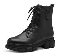 s.Oliver Damen Stiefeletten ohne Absatz zum Schnüren Vegan, Schwarz (Black), 39 EU