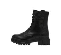 s.Oliver Damen Stiefeletten zum Schnüren mit Reißverschluss, Schwarz (Black Glitter), 38 EU