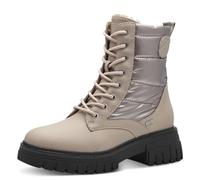 s.Oliver Damen Stiefeletten zum Schnüren Wasserabweisend Vegan, Beige (Platinum), 39 EU