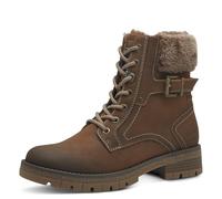 s.Oliver Damen Stiefeletten zum Schnüren Wasserabweisend Vegan, Braun (Cognac), 39 EU
